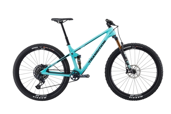 Transition Bikes Trail Bike Spur Carbon GX AXS Fox | Large | Aqua